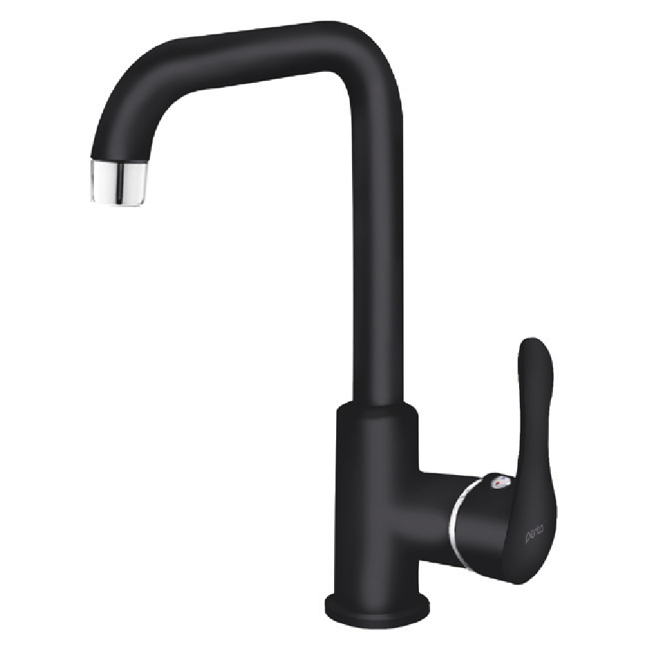 6343B (Black) Spica Yüksek Lavabo Bataryası (L)