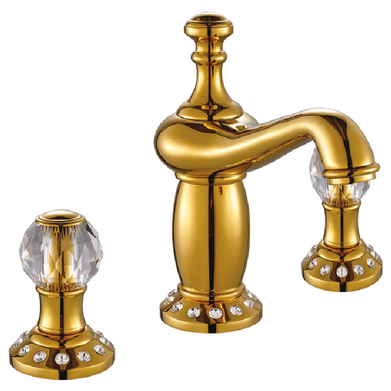 3503 Anatolia Gold Crystal Ankastre Lavabo