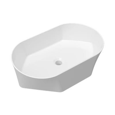 STELLA MAT BEYAZ TEZGAH ÜSTÜ LAVABO (65cm) 